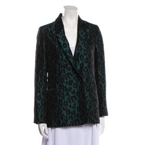 Anine Bing animal print blazer.